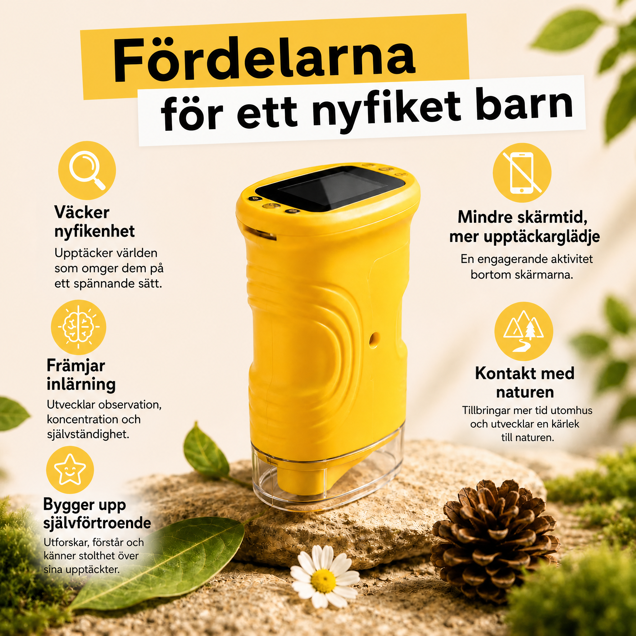 Vellira™ Digitalt Mikroskop för att glömma skärmarna