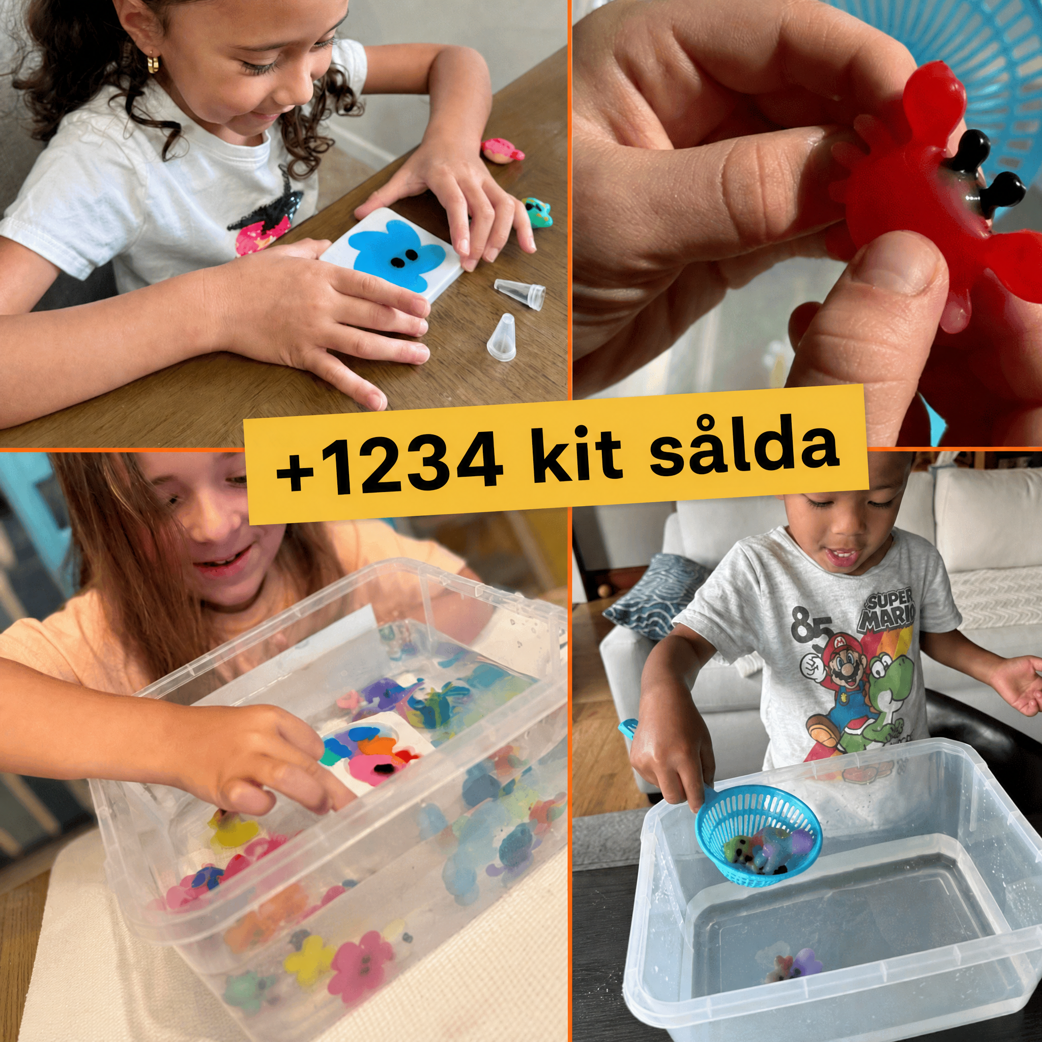Vellira™ Skapa dina egna figurer kit (6 färger, 8 formar)