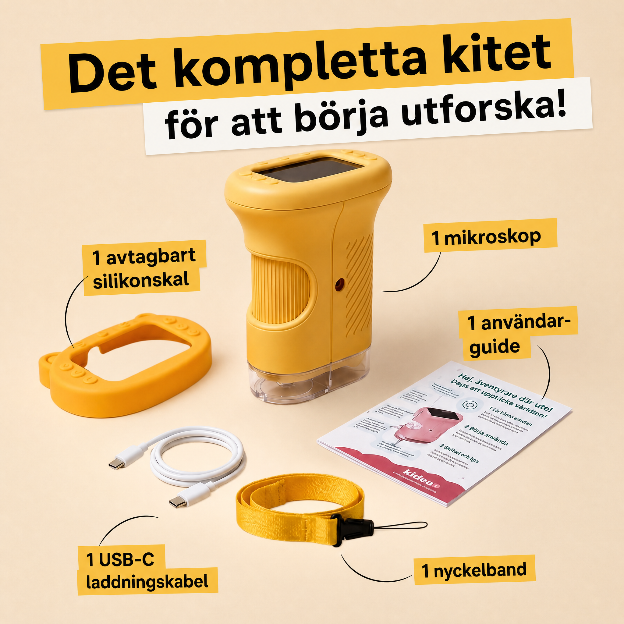 Vellira™ Digitalt Mikroskop för att glömma skärmarna